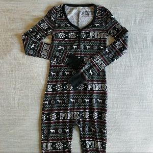 Victoria Secret Pink Onesie Pajamas Christmas